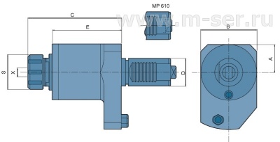 Головки осевые сверлильно-фрезерные, тип VMDDA (Mazak MP)