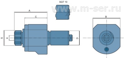 Головки осевые сверлильно-фрезерные, тип VMDDA (Mazak SQT)